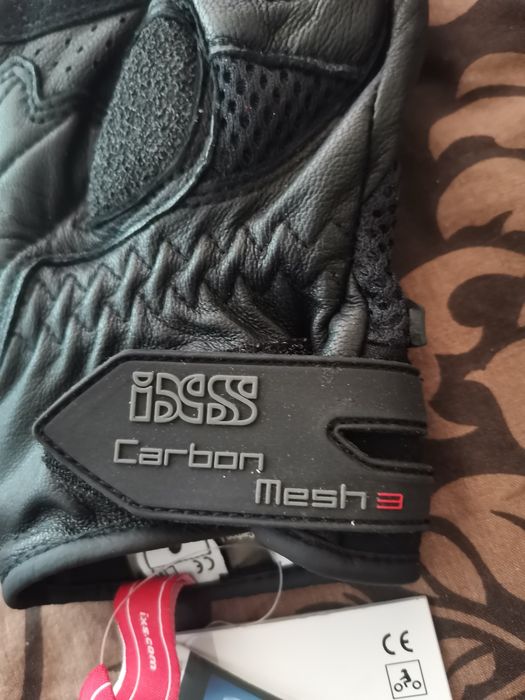 Кожени Ръкавици за мотор IXS Carbon Mesh 3