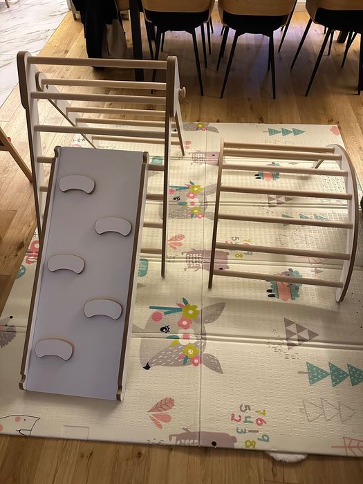 Set 3 in 1 triunghi pikler, rampa si tobogan