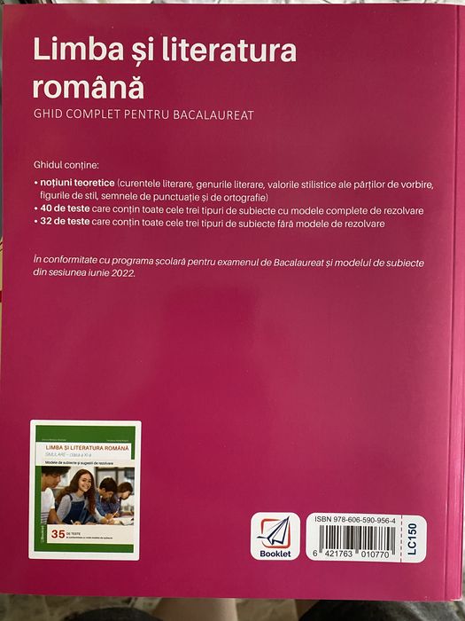 Eseul si teste bacalaureat romana