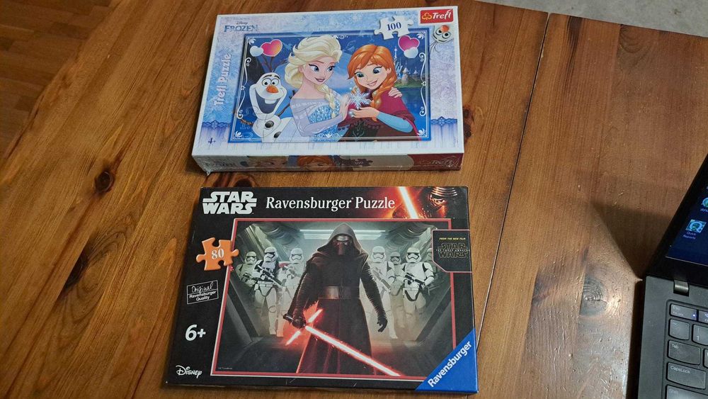 Два пъзела Frozen и StarWars единият e неразпечатан