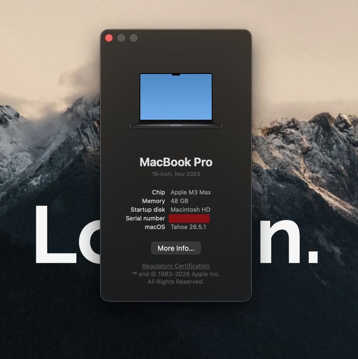 MacBook Pro M3 Max 48GB/1TB 16"