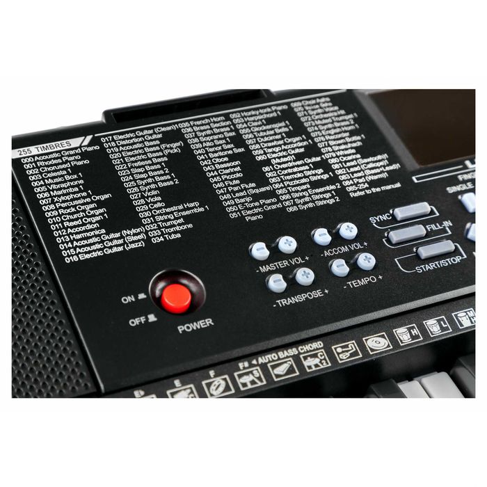 Set orga McGrey LK-6120-MIC clape luminate negru