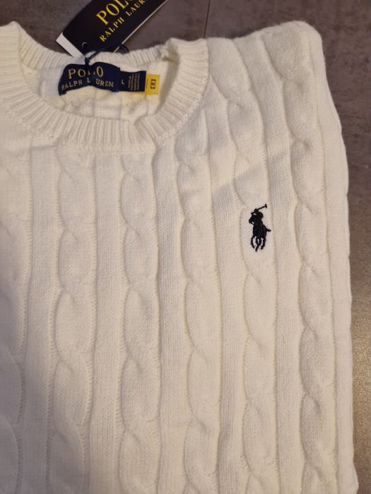 Hanorac/sweater Ralph Lauren Alb Marime L