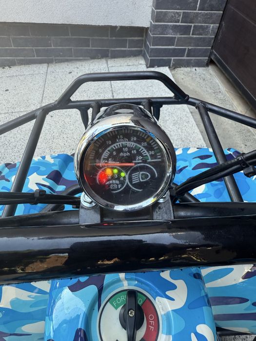 Atv electric de 800w cu 3 viteze si roti de 6 inch pentru copii