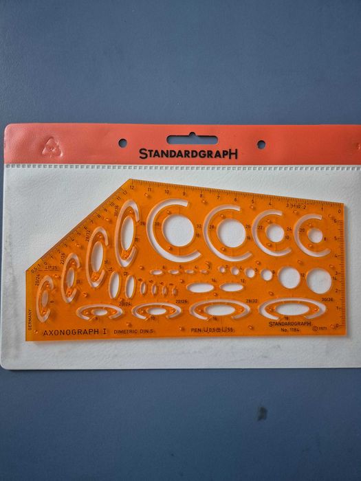 Ocazie ! Set 5 buc. Sabloane de desen tehnic Standardgraph. Germania