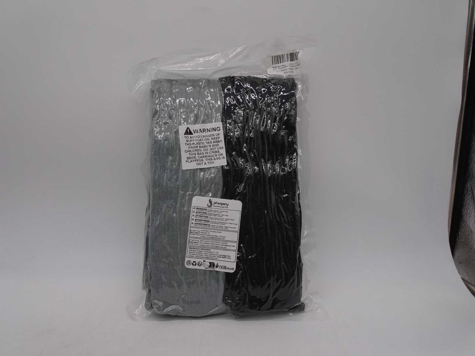 2 buc eșarfă de iarnă pentru copii, eșarfe tricotate negru/gri