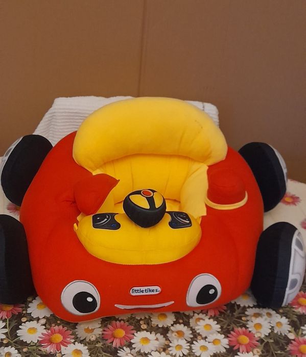 Fotoliu sit-up masinuta cu roti si spatar din plus Cars