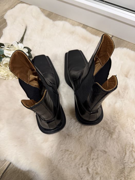 Боти естествена кожа Zara