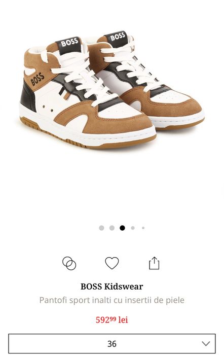 Pantofi sport inalti cu insertii de piele