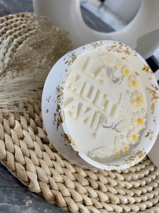 Lumanari in recipient ceramic PERSONALIZABILE