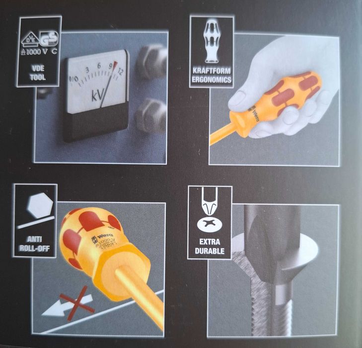 Wera-Професионални електрически отвертки -6 бр