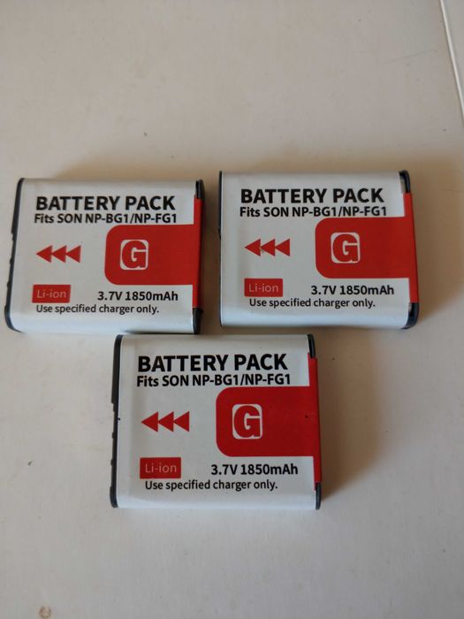 Лот от Li-ion Батерия NP-BG1/NP-FG1 и NP-BX1 за Sony