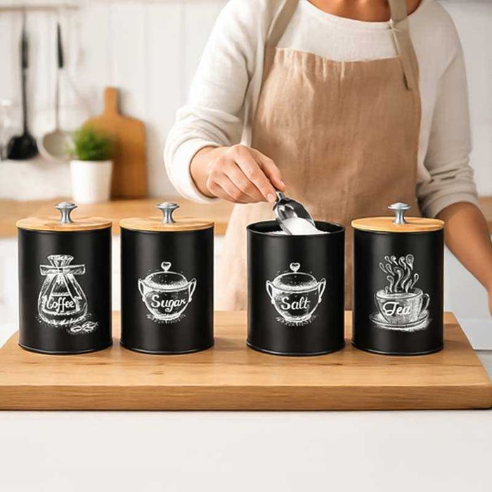 Комплект кухненски кутии за суха храна 4 бр. Ruhhy – 1.5 л