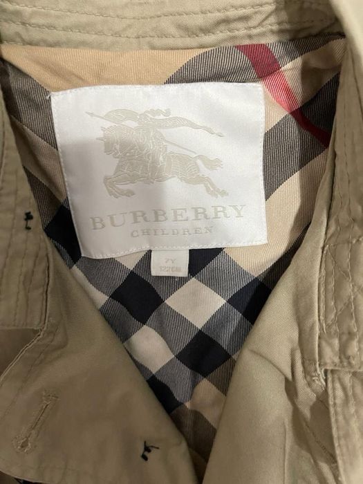 детское пальто burberry
