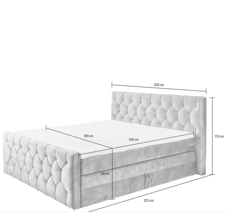Pat boxspring 180x200
