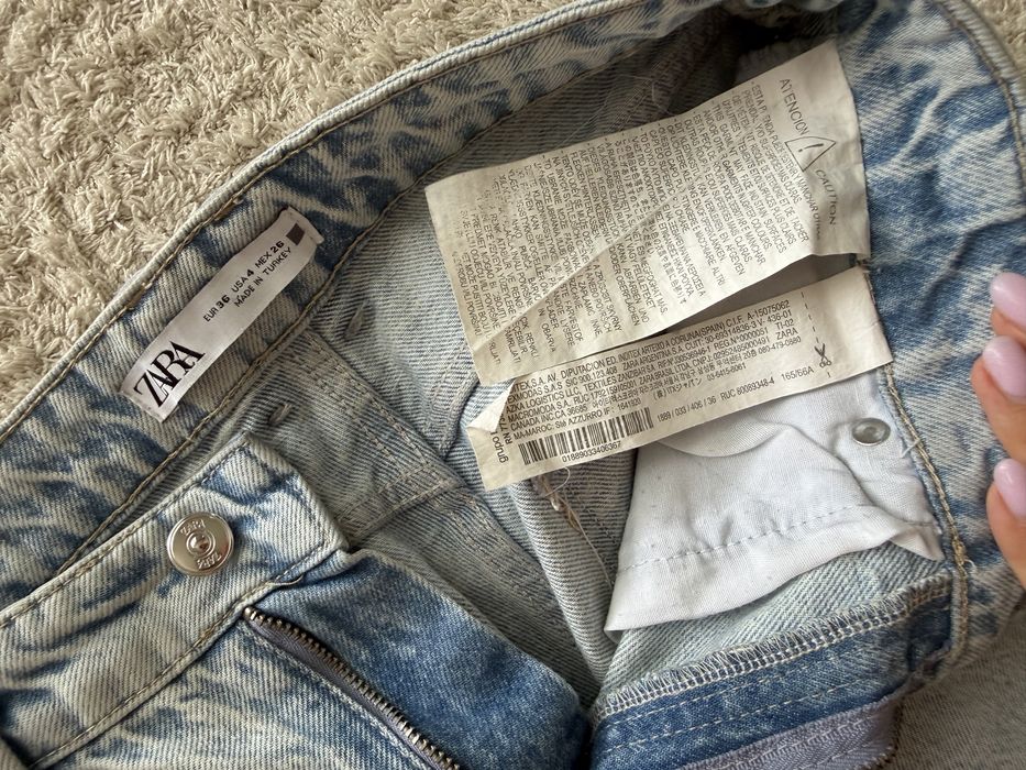 ZARA светли дънки straight fit | EU 36