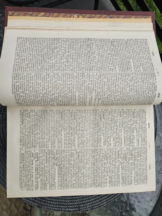 Dicționar antichitate 1866 , legătură piele, ediție Paris Hachette