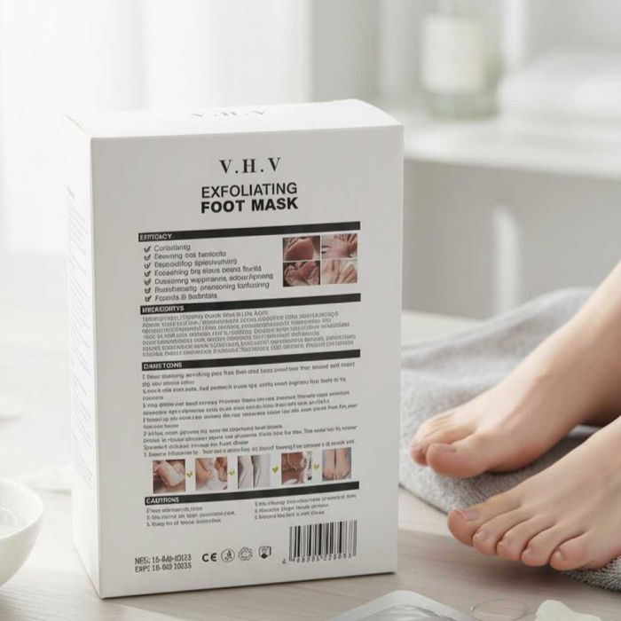 Ексфолираща маска за крака V.H.V премахва грубата кожа и мазолите само
