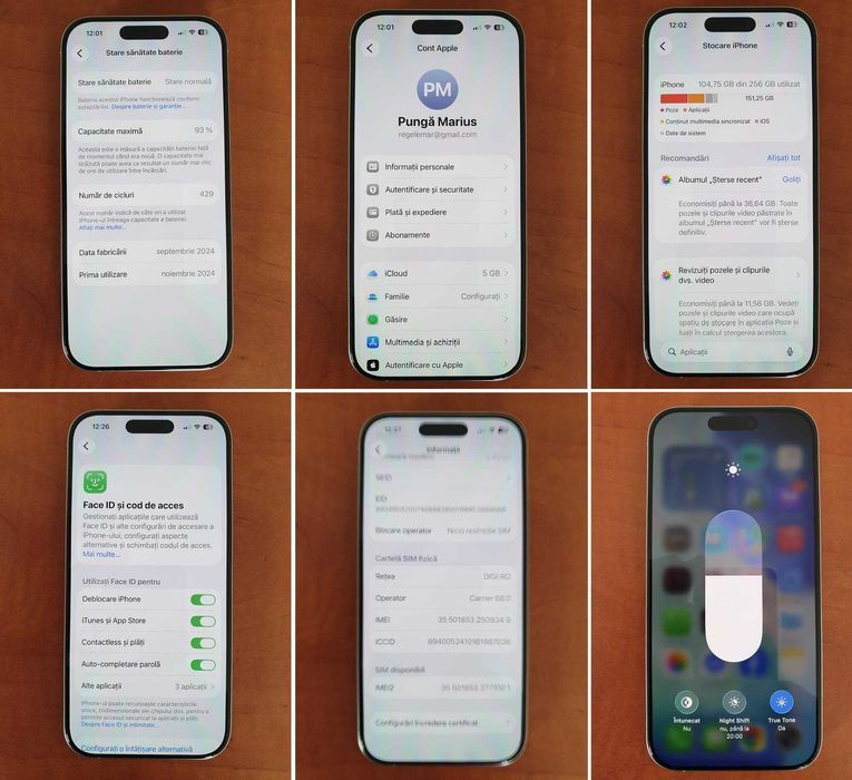 iPhone 16 PRO-256 Gb,impecabil,ideal pentru fete !