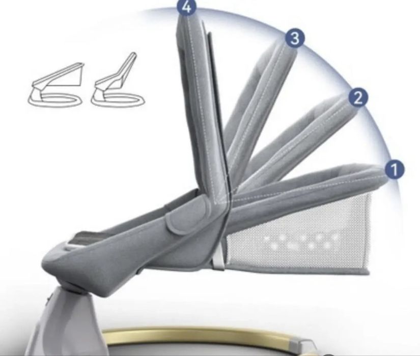 Шезлонг Smart Baby BBL-02 серый
