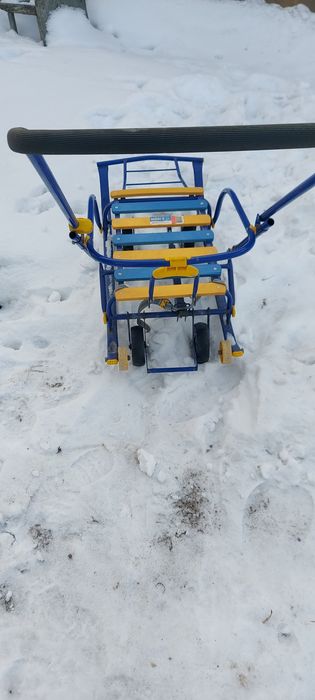 Санка выдвижное колёсами