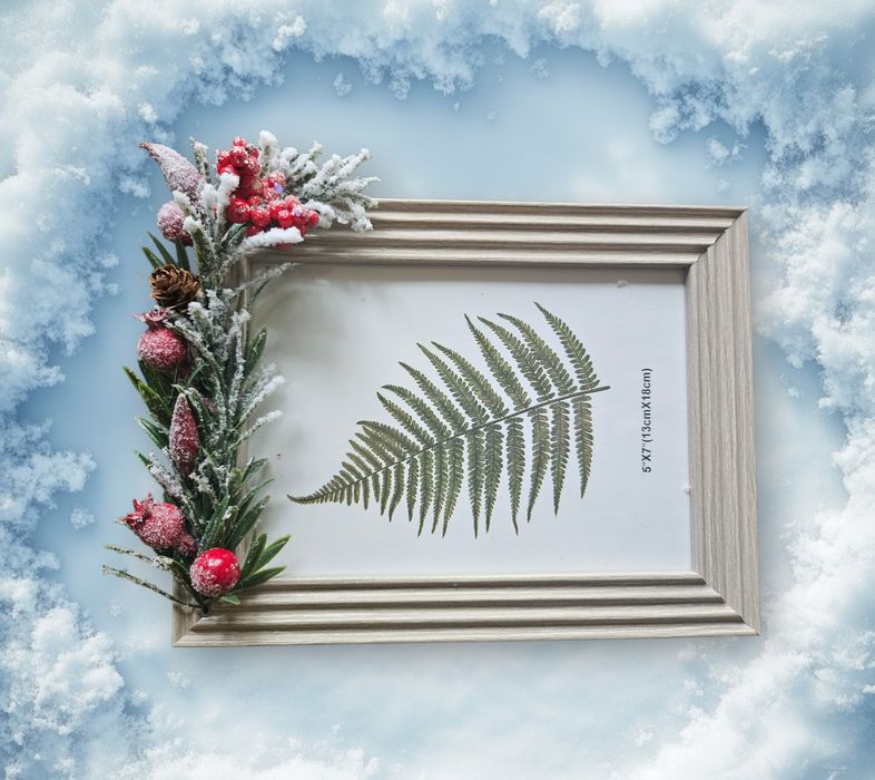 Коледни рамки за снимки ръчно изработени