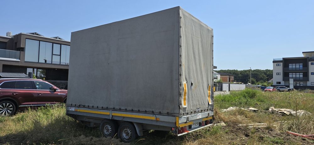 Remorcă pancar 2.7 t 4m x 2 m x2.3h interior