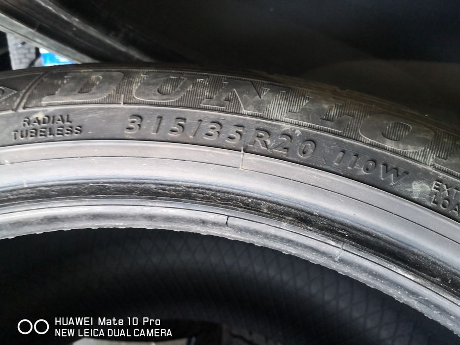315 35 20 гуми RFT dunlop dot 19 20 цола гуми