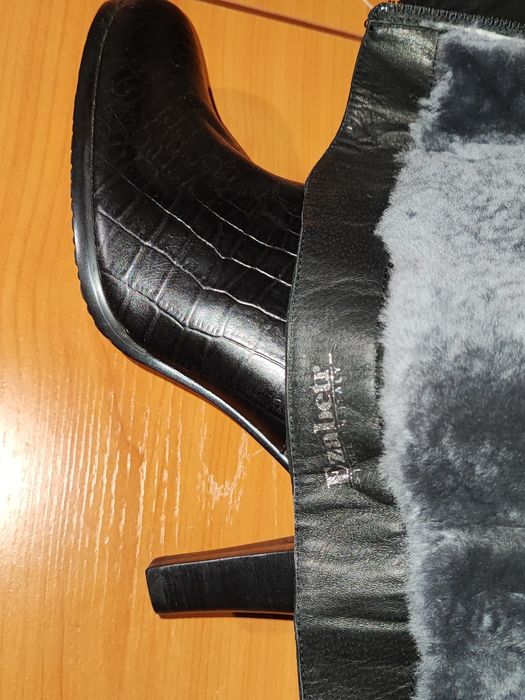 Сапоги 40р, зимние,замша