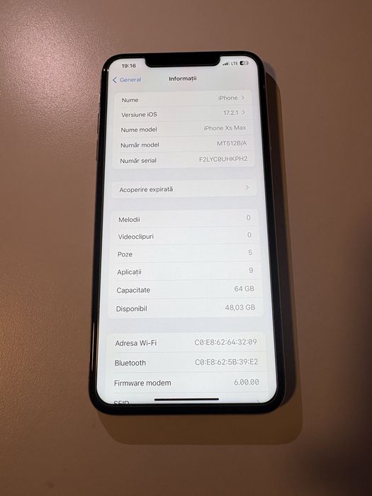Iphone XS Max 64 gb