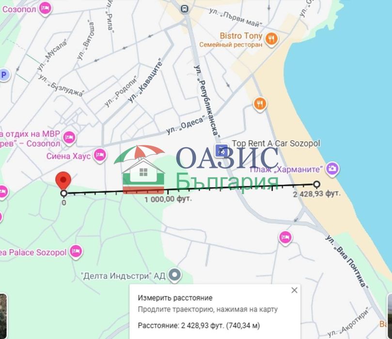 Studio on the 1st floor,Antique 13,Sozopol, region.Burgas- 62.66 sq.m.,