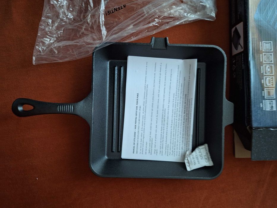 Tigaie grill gratar Cooking by Heinner, fonta pura, 25 x 4.7 cm