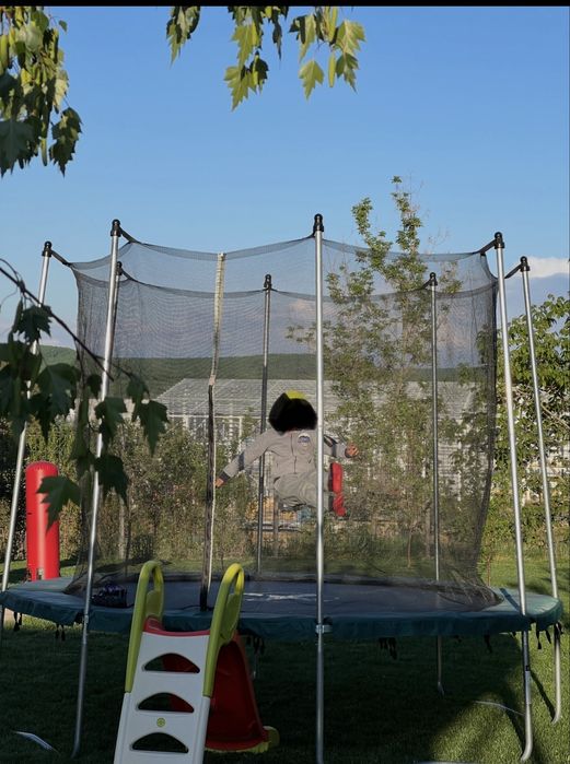 Vand trambulina de exterior cu diametrul de 360cm si plasa de protectie