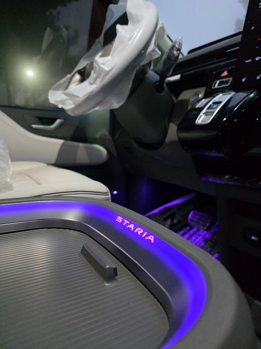 Hyundai staria 2025й. 600 км. Мокрый асфальт.