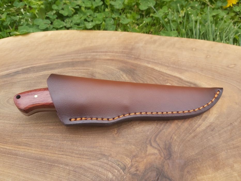 Ловен нож ръчна изработка с кожена кания,фултанг,LN401