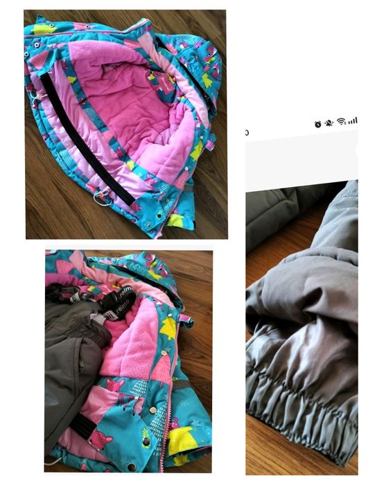 Детская зимняя куртка с комбинезоном