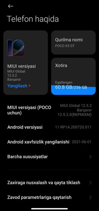 Poco x3 GT 5G 256