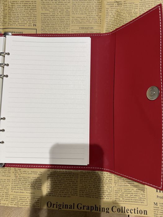 Красный блокнот A5