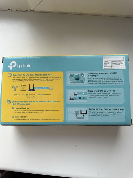 Wi-Fi роутер TP-LINK TL-MR100