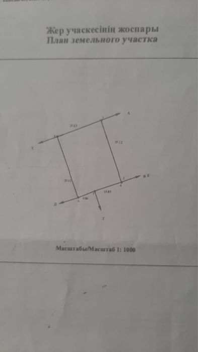 Продам участок в мкр. Бирлик