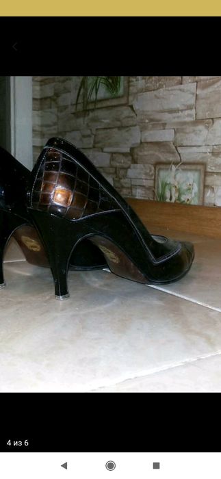 Туфли кожаные лакированные 38 размер
