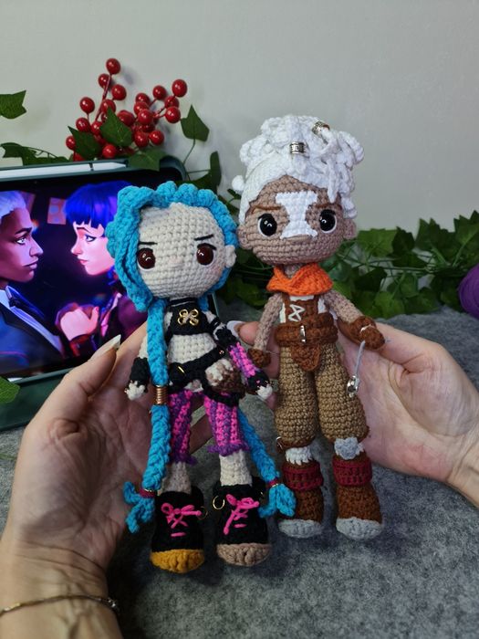 Ръчно изработени амигуруми – Jinx & Ekko (Arcane)
