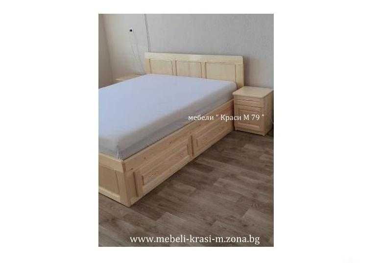 Спалня с 4 чекмеджета, с 2 високи табли -МАСИВ. Налична!