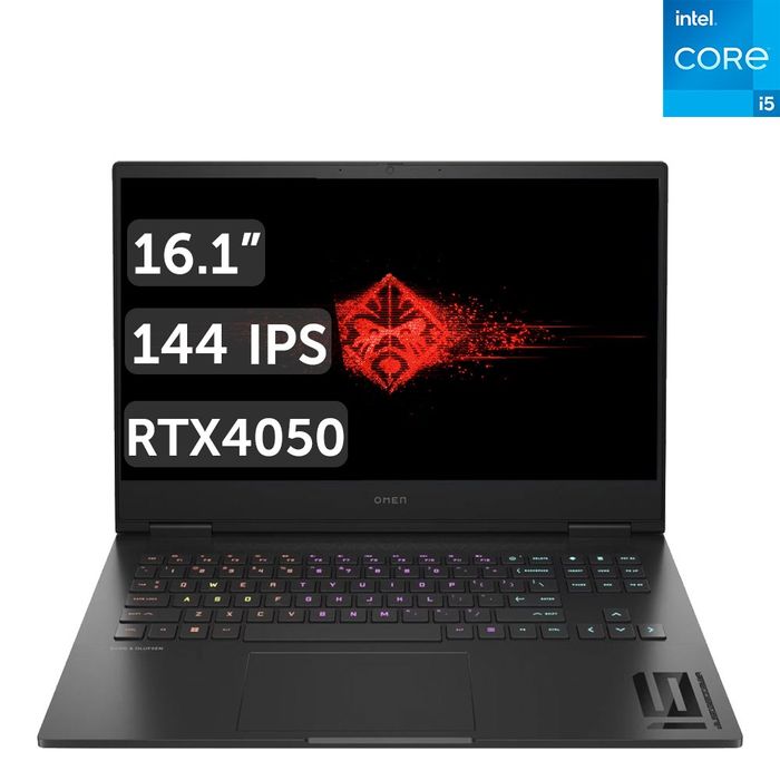 OMEN Core i5 RTX 4050 Озу 16гб HP мощный ноутбук
