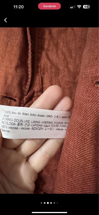 Massimo dutti  пиджак лён 100%