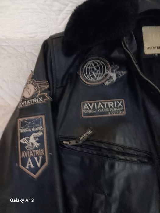 Vând geacă Aviatrix din piele naturală, model aviator, mărimea M, în s