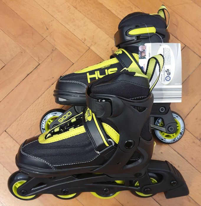 Role HYSkate Junior noi, sistem ajustabil, casca, marime 33-36