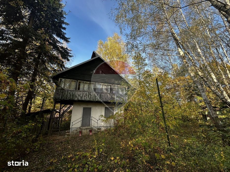 Teren de 900 mp cu cabană rustică, într-o zonă liniștită