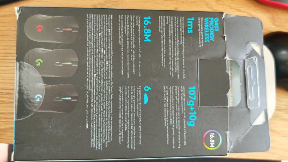 Мишка Logitech G403 Prodigy и Logitech T400
