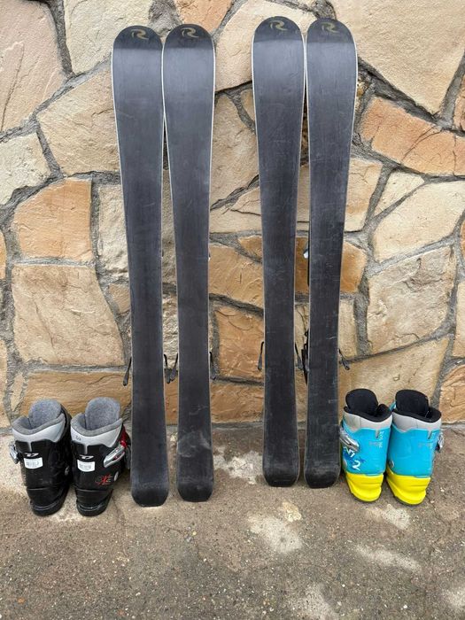 Set schiuri copii Rossignol 100 cm + clăpari junior | 2 seturi